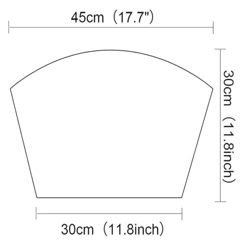Napperons de table ronds vinyle vert imperméables lavables 45x30cm 4pcs