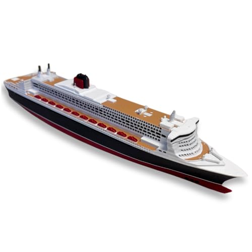 Sands Original Products 10" Queen Mary 2 Cruise Ship Model - Highly Detailed Display Replica - Cruise Vacation Memorabilia & Nautical Desktop Decor