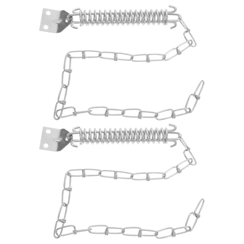 ARTIBETTER 2Sets Heavy Duty Security Door Chain Lock Stainless Steel Theft Chain for Entry Doors Storm Doors and Screen Doors Weather Resistant Fit for Home Protection