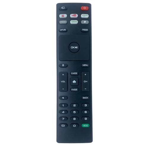 Image of Upix Smart TV Remote No. 1091 (No Voice), with YouTube & Hotstar Functions, Compatible /Replacement for YC Smart TV LCD /LED Remote Control (Exactly Same Remote Will Only Work)