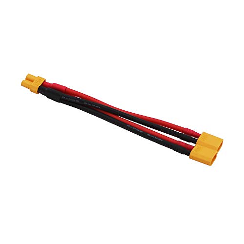 Conector XT30 en paralelo de 2 machos a 1 hembra cable adaptador para drones RC de 2 piezas 3