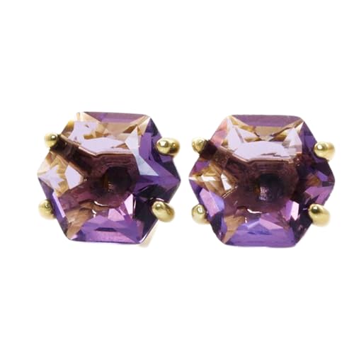 Boucles d'oreilles améthyste naturelle argent 925 cadeau idéal femme