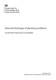 Deemed discharge of planning conditions: Government response to consultation