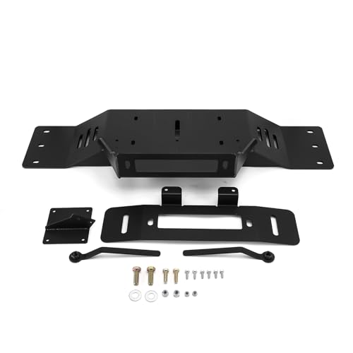WeiSen Hidden Winch Mount Plate Winch Mounting Bracket Black Compatible with Ford F150 2009-2014 7th Gen (Not Fit Ecoboost Models) with Factory Bumper by WeiSen - Used condition - Image 5