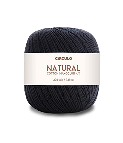 Natural Cotton Maxcolor 4/4 by Círculo – 100% Brazilian Virgin Cotton (Pack of 1 Ball) – 369 yds, 7 oz – DK (8990)