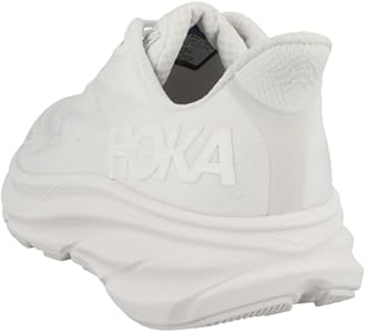 Hoka Clifton 9 Tênis feminino, branco/branco, 35 largo, Branco