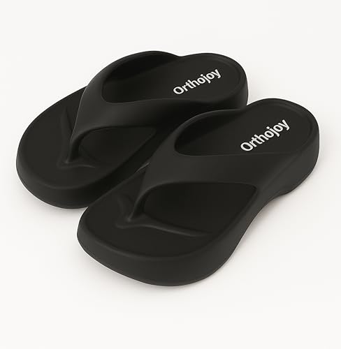 Image of ORTHO JOY Orthopedic Slippers for Women | Comfortable EVA Flip-Flops with Arch & Heel Support | Anti-Skid Lightweight Slides for Foot Pain Relief - Ideal for Indoor & Outdoor Use