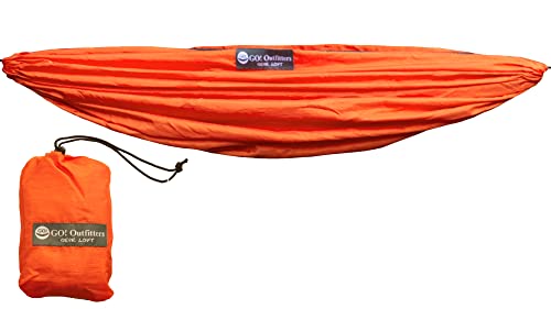 Go Outfitters Gear Loft for Hammock Camping - Ample Storage Space for Your Gear - Hangs from Your Hammock Ridgeline (Burnt Orange)