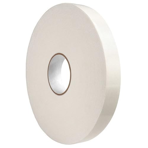 Materro Double-Sided Foam Tape, 1 in W, 36 yd L, 1/16 in, Polyethylene Foam, Double-Sided - 1 Each