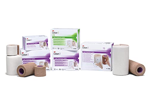 Image of 3M Coban 2 Two-Layer Compression System 2092, 2 inch, 1 Kit /Carton 8 Cartons /Case