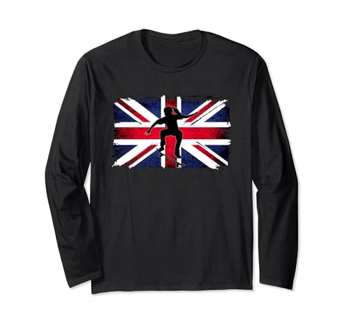 British Skater Girl Union Jack Long Sleeve T-Shirt