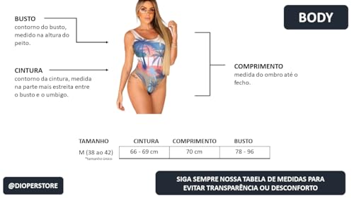 Biquini Maio Feminino Praia Bojo Branco Body Maio Bojo Body (BR, Alfa, M, Regular, Litoral)