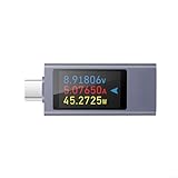 Opatiny 240W USB C Tester Meter mit 1,06 Zoll TFT Display Kompatibel mit PD 3.0 QC 3.0 Schnellladung für Handy Ladegerät und Power Bank Testen, Schwarz
