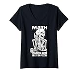Photo Gallery donna scheletro matematico divertente umorismo scuro algebra calcolo maglietta con collo a v Photo Gallery donna scheletro matematico divertente umorismo scuro algebra calcolo maglietta con collo a v