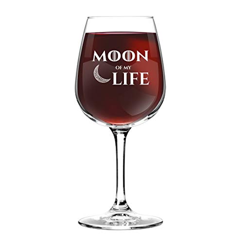 Moon Of My Life My Sun And Stars Wine And Beer Glass Set For Got Fan Couples- 12.75 Oz Wine Glass & 16 Oz Beer Pint Glass- Present For Mom And Dad- Inspired By Got- Husband Wife Gift #TOP2
