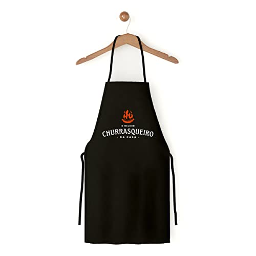 Avental De Cozinha Churrasqueiro Preto Churrasqueiro Da Casa