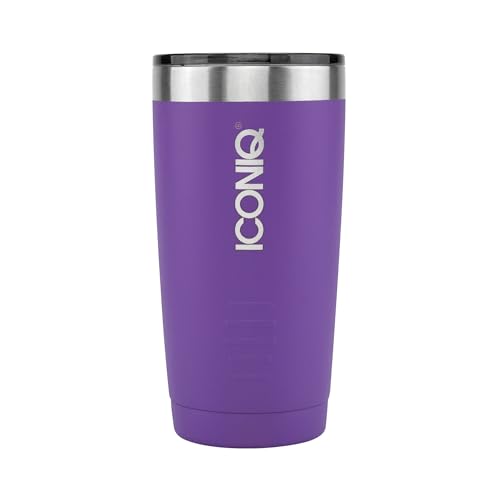 ICONIQ Stainless Steel Vacuum Insulated Tumbler, 20 ounce (Purple)