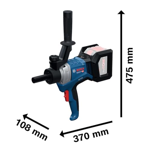 Bosch Professional 18V System Akku-Rührwerk GRW 18V-120 (inkl. 1x Verlängerung 13 cm (M14-M14) 2x Schlüssel (22/24))