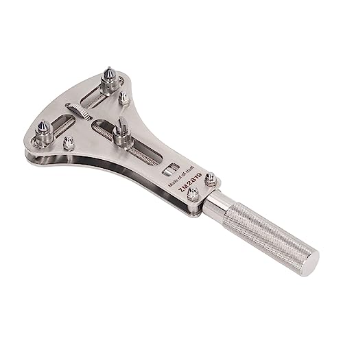 Outil de Dissolvant de la Casse de Montre, Montez en Arrière L'ouvreur Outil de de la Montre de Montre à 3 Points Conception en Acier Inoxydable Plage de Serrage