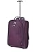 5 Cities 21 Inch Carry On Hand Luggage Trolley Bag44; Plum
