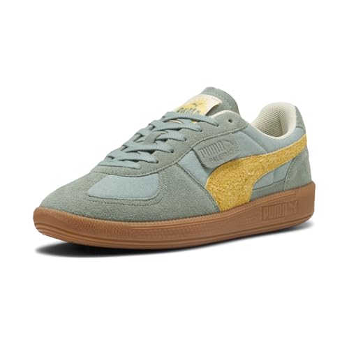 PUMA Mens Palermo Weathered Lace Up Sneakers Shoes Casual - Green2