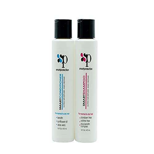 Shampoo and Conditioner Sulfate and Salt Free 16oz for Keratin Treated Hair by Smart Protection