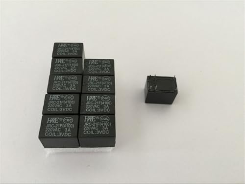 Relais PCB miniature JRC0-21F 4100 12V DC 3A à 6 broches pour circuits électroniques Lot de 10