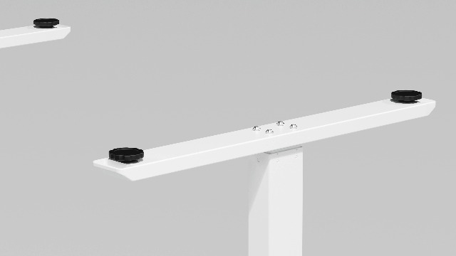 TIQLAB Standing Desk 47 x 24 inch, Electric Height Adjustable Desk with Splice Board, Stand Up Desk, Sit Stand Computer Desk for Home Office, Black Frame/Black Top