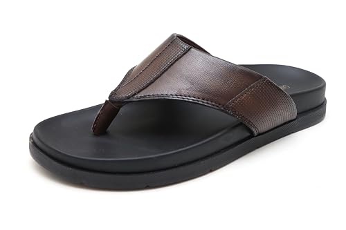 Image of GIBBON'S Series Men's Leather Sandals|Ethnic, Formal, Office Slipper for Man