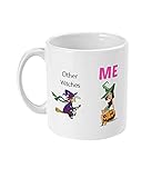 NA Taza de Bruja Regalo de Bruja Taza de Halloween Taza de Bruja Regalo de Bruja con Escoba para Ella