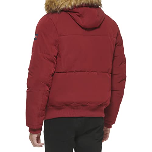 Image of Tommy Hilfiger Men's Arctic Cloth Quilted Snorkel Bomber Jacket (Standard and Big & Tall)