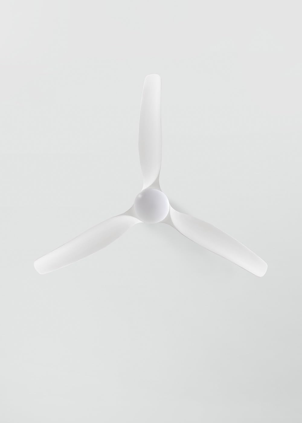 CREATE / WIND CALM SLIM LIGHT/Ventilateur de plafond avec lumière blanc télécommande / 40W, Silencieux, Ø132 cm, 6 vitesses, plafonnier slim light, fonction été-hiver, LED 3 températures