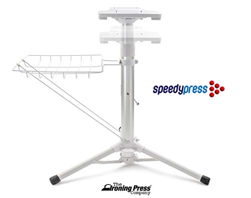 Steam Press by Speedypress (Regular Size - 64cm x 27cm, with Telescopic Height-Adjustable Press Stand) + FREE Replacement Cover & Foam (RRP £39.00)