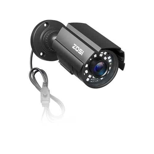 ZOSI 1080P CCTV Camera Outdoor Indoor Hybrid 4 in 1 HD TVI/CVI/AHD/CVBS Home Security Cameras System,Night Vision,Waterproof Metal Housing Bullet Cam For 960H,720P,1080P,5MP,4K analog Surveillance DVR