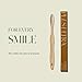 Plus Ultra Bamboo Toothbrush - BPA Free Soft Bristles for Adults - Dentist-Approved All-Natural with Brush Smile Repeat Etched on Handle