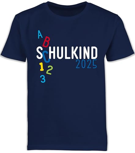 Kinder T-Shirt Jungen Schulanfang - Einschulung Junge - Schulkind 2025 ABC...