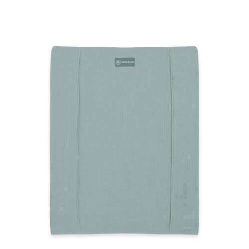 emma & noah Wickelauflagenbezug, 65x50 cm, Baby Wickelauflage für Wickeltisch, Bezug für Wickelunterlagen, 100% Bio-Baumwolle, Hygienisch und Atmungsaktiv (Essential Mint)