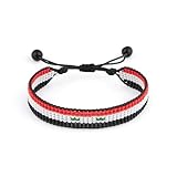 Arabian Elegance: Handcrafted Adjustable Arab Countries Flag Bracelets Collection (Syria)