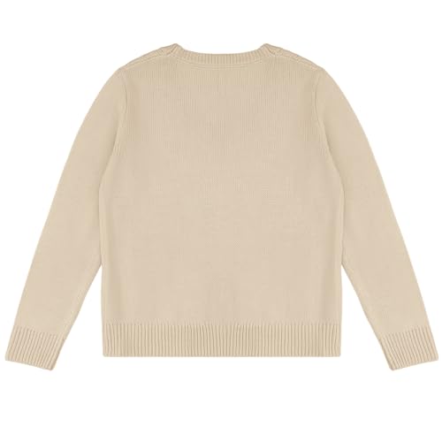 Image of Girls' Cardigan Sweater Long Sleeve Button Down Knit Sweater with Pockets School Uniform Outerwear 4-13 Years