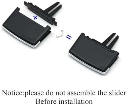 Soporte de salida de aire para Mercedes-Benz Clase E W207 2009-2012, rejilla central de 2 piezas 2