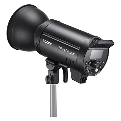 Image of Godox DP400III-V DP400IIIV 400Ws Professional Studio Strobe Flash Light,GN87 0.1-1S Recycle Time,2.4G X System,Bowens Mount with 30W LED Modeling Lamp for Wedding Portrait Fashion Product Photography