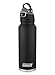 Coleman Autoseal FreeFlow Stainless Steel Water Bottle, Black, 40 oz