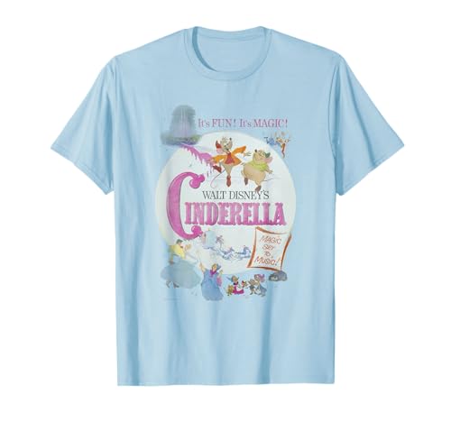 T-shirt Cendrillon Disney affiche film vintage pour femme homme