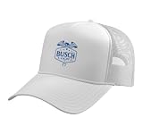 Busch Light - Busch Country - Eagle Rope Trucker Hat with Adjustable Mesh Back, White