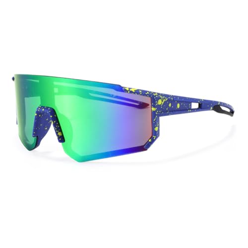 DUOCIYUAN Schnelle Brille Rave,Fahrradbrille Sonnenbrille für Jungen Mädchen Sportbrille UV400 Schutz Teens Rennrad Brille Winddicht,für Jugendliche Kinder Radfahren Laufen Baseball