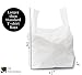 100 Pack - Jumbo (LARGE) T-Shirt Shopping/Trash Bags - 17