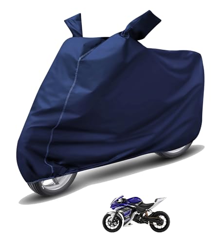 Image of Auto Hub Waterproof Bike Cover Compatible with Yamaha YZF R25 Dustproof, UV Protection Two Wheeler Bike YZF R25 Cover - Blue