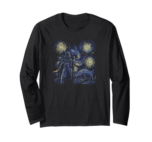 T-shirt Star Wars Dark Vador Starry Night à manches longues pour homme