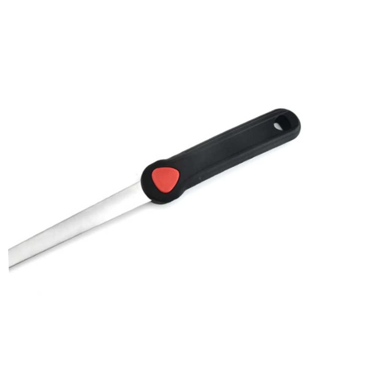 Spatola da Cucina in Acciaio Inossidabile Impugnatura in Silicone Antiscivolo per Wok e Padelle Antiaderenti