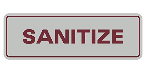 Standard Sanitize Restaurant, Kitchen, Food Truck, Dishwashing Sign - Lt